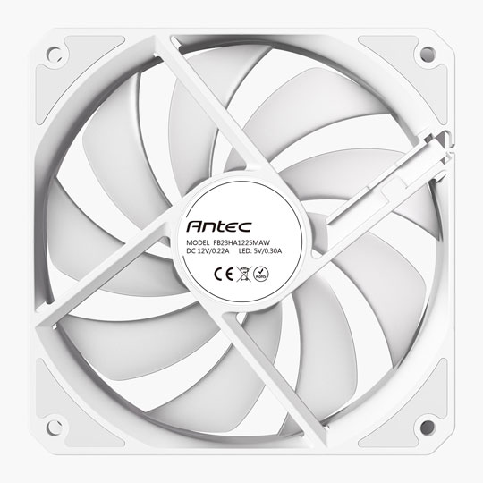 Antec P12R Reverse ARGB 120mm PWM Case Fan White : image 4