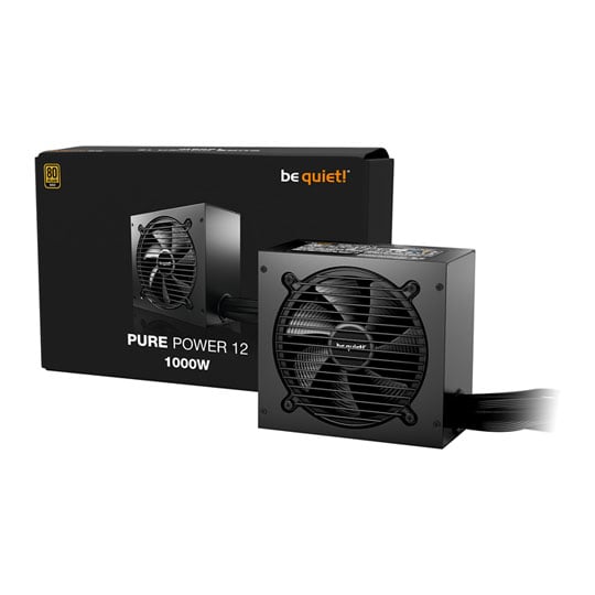 be quiet! Pure Power 12 1000W 80+ Gold PCIE 5.1 Wired Power Supply ATX3.1