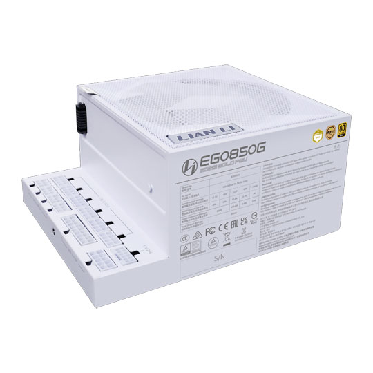 Lian Li EDGE GOLD 850 Watt Fully Modular 80+ Gold PSU - White : image 2