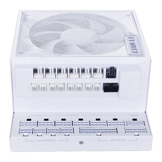 Lian Li EDGE GOLD 1000 Watt Fully Modular 80+ Gold PSU with USB & Fan Hub - White : image 2