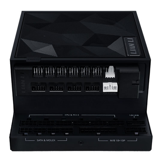 Lian Li EDGE GOLD 1200 Watt Fully Modular 80+ Gold PSU with USB & Fan Hub - Black : image 2