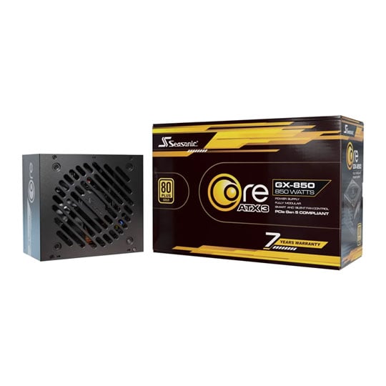 Seasonic Core GX 850W Fully Modular 80+ Gold PCIE 5.1 Power Supply/PSU ATX3.1
