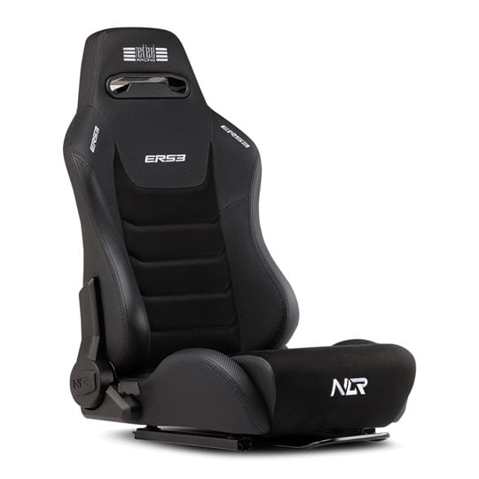 Next Level Racing ERS3 Elite Leather and Suede Edition Reclining Seat Black