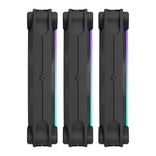 Fractal Design Momentum 12 RGB 120mm Fractal-Connect PWM Cooling Fan Black (3-Pack) : image 3