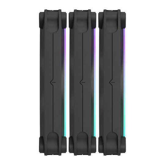 Fractal Design Momentum 14 RGB 140mm Fractal-Connect PWM Cooling Fan Black (3-Pack) : image 3