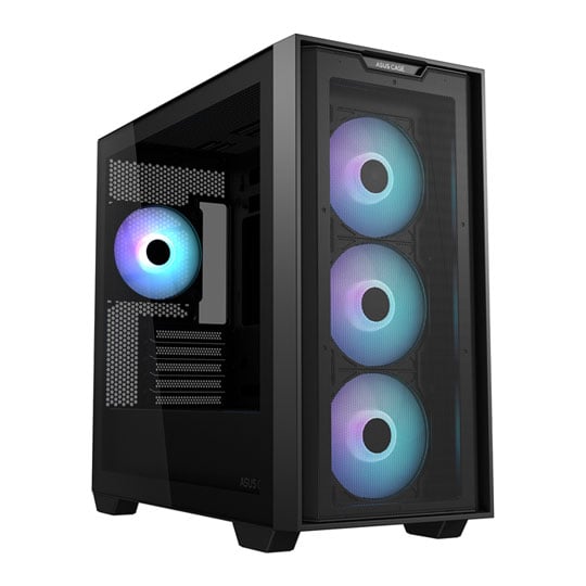 ASUS A21 PLUS MicroATX ARGB Black Gaming Case : image 1