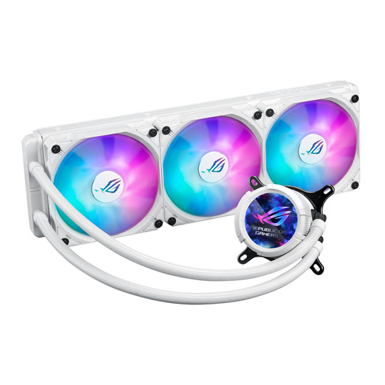 ASUS ROG STRIX LC III LCD 360mm ARGB White AIO Intel/AMD CPU Water Cooler