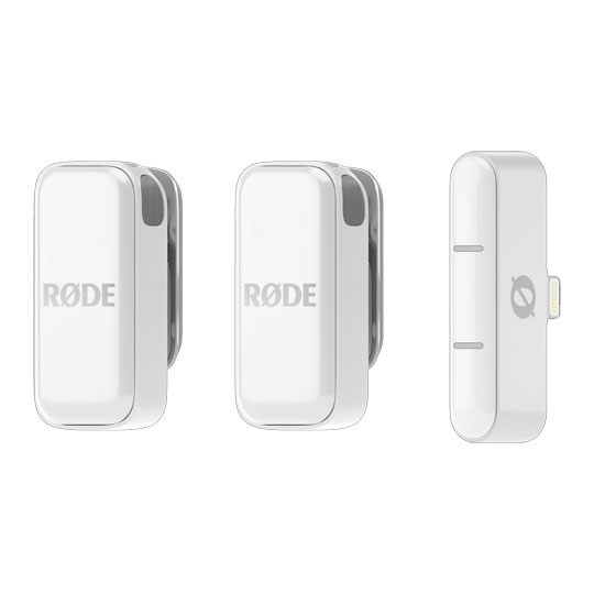 Rode Wireless Micro Ultra-Compact Wireless Microphone, Lightning (White)