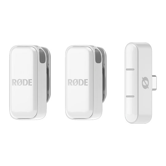 Rode Wireless Micro Ultra-Compact Wireless Microphone, USB-C (White)