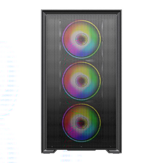 Vida Notus Black Tempered Glass Micro-ATX PC Gaming Case : image 3