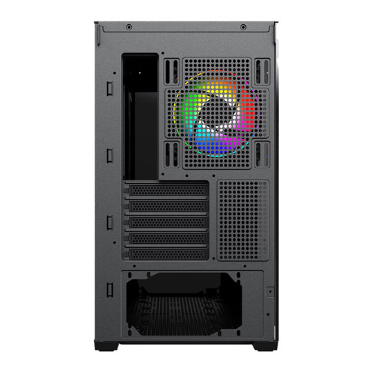 Vida Notus Black Tempered Glass Micro-ATX PC Gaming Case : image 4