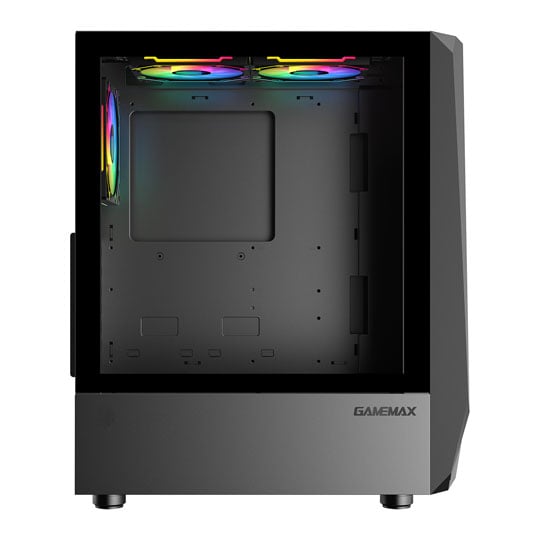 GameMax Time Bandit Black Mid Tower Tempered Glass PC Gaming Case