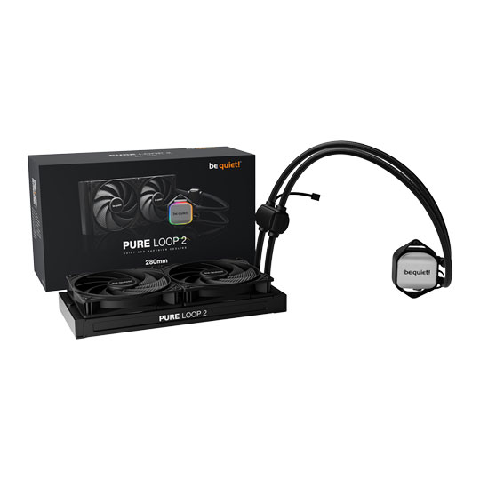 be quiet! Pure Loop RGB All-In-One 280mm Intel/AMD CPU Water Cooler, Black
