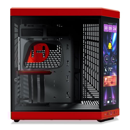 HYTE Y70 Black/Cherry Touch Infinite Mid-Tower Tempered Glass PC Gaming Case