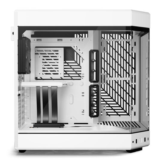 HYTE Y60 Snow White 3-Piece Tempered Glass Dual Chamber Mid-Tower ATX Case