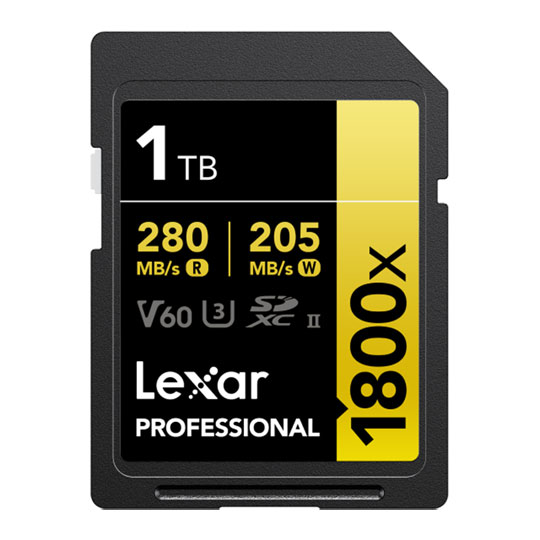 Lexar Professional 1800x SDXC Gold Series 1TB