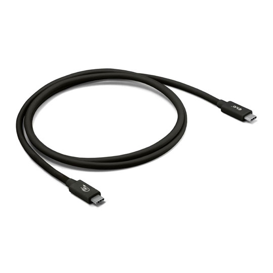 Club3D 1.2m Black 80Gbps Certified USB Type-C to USB Type-C Cable
