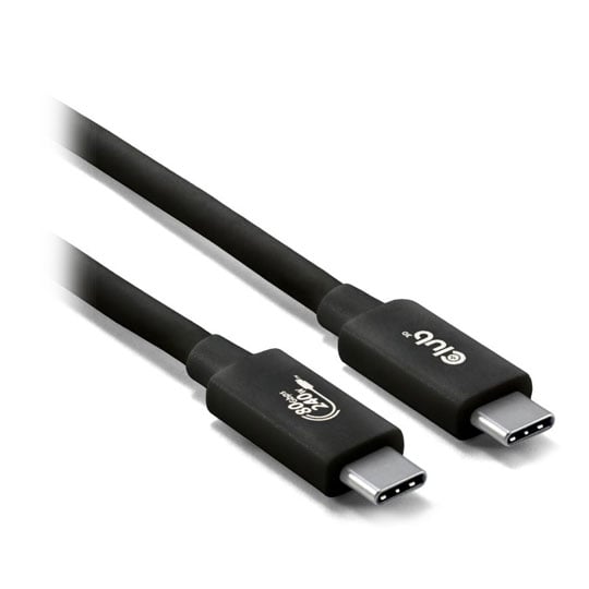 Club3D 1.2m Black 80Gbps Certified USB Type-C to USB Type-C Cable : image 3