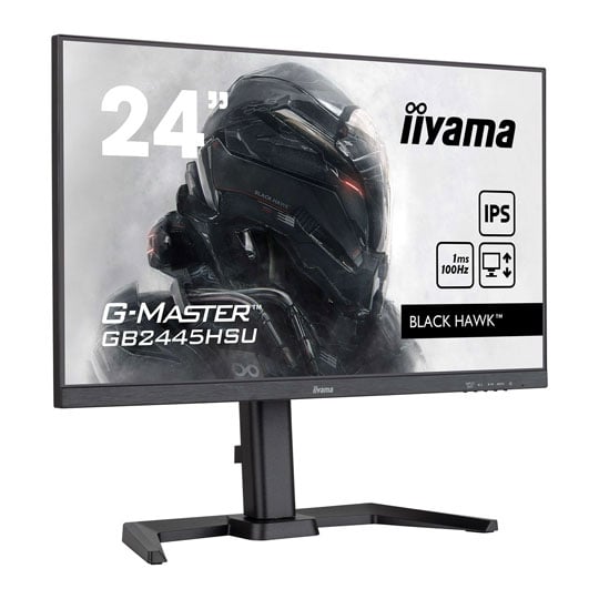 iiyama 24" G-MASTER GB2445HSU-B2 Full HD 100Hz Adaptive Sync IPS Gaming Monitor
