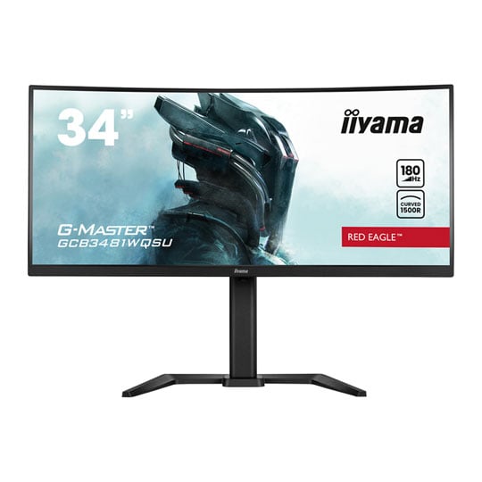 iiyama G-Master 34" Ultra-Wide Quad HD 180Hz FreeSync Premium Curved VA Monitor