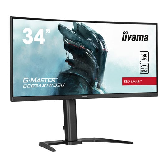 iiyama G-Master 34" Ultra-Wide Quad HD 180Hz FreeSync Premium Curved VA Monitor