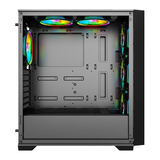 VIDA Versa Black Tempered Glass Mid Tower Chassis