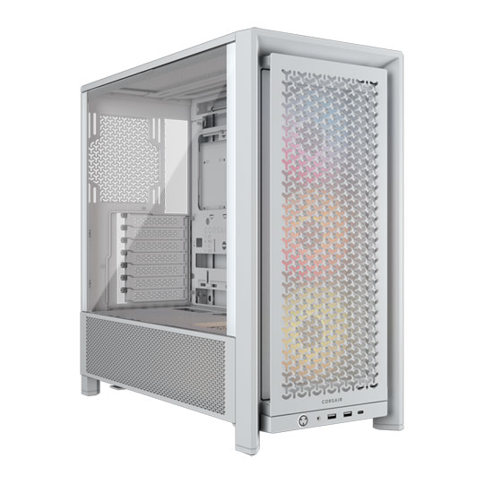 Corsair FRAME 4000D RS ARGB White Tempered Glass Modular Mid Tower ATX PC Case