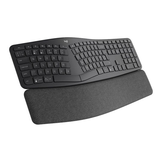 Logitech ERGO K860 Wireless Bluetooth Ergonomic UK Keyboard Graphite