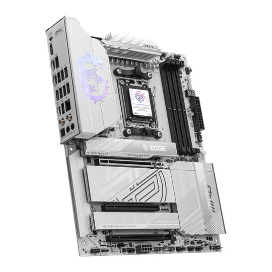 MSI MPG X870E EDGE TI WiFi AM5 DDR5 PCIe 5.0 ATX Motherboard : image 3