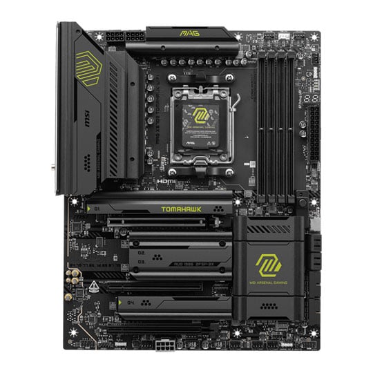MSI MAG X870E TOMAHAWK WiFi AM5 DDR5 PCIe 5.0 ATX Motherboard : image 2