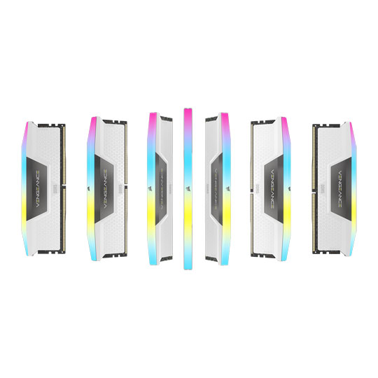 Corsair Vengeance RGB White 64GB 6000MHz DDR5 Dual Profile Memory