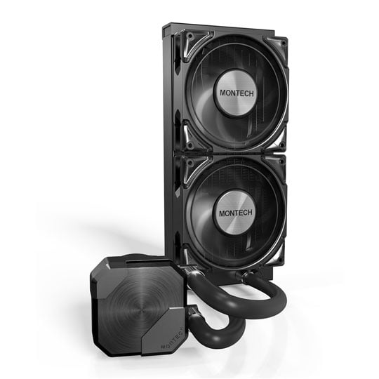 Montech HyperFlow Silent 240 All In One 240mm Black Intel/AMD CPU Water Cooler : image 2