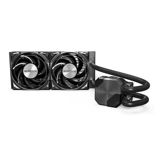 Montech HyperFlow Silent 240 All In One 240mm Black Intel/AMD CPU Water Cooler : image 3