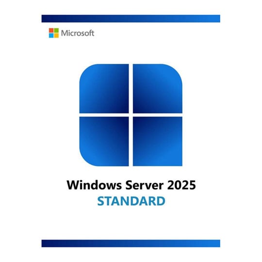 Microsoft  Windows Server 2025 Standard 2 Core Additional POS License - Medialess/Keyless NCNR