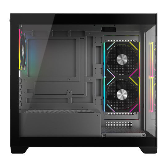 CiT Mercury Black Tempered Glass MicroATX Case : image 2