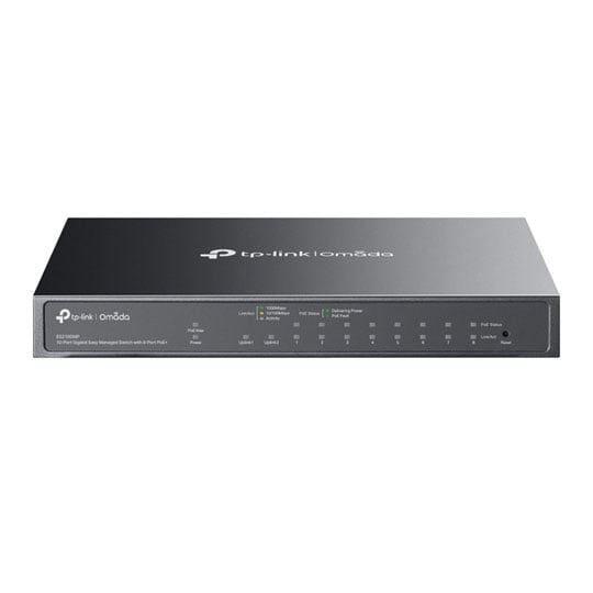 tp-link 10-Port ES210GMP Omada Gigabit PoE+ Managed Switch