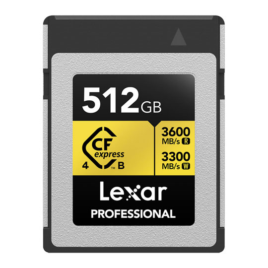 Lexar Professional Gold 512GB CFexpress 4.0 Type B  Memory Card