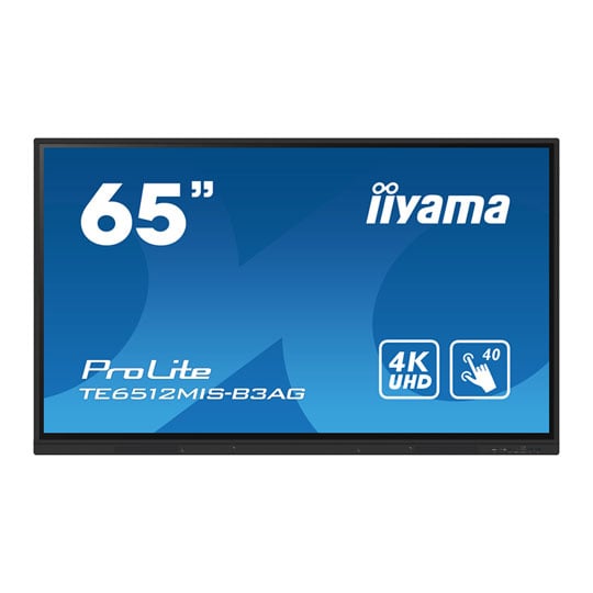 iiyama 65" TE6512MIS-B3AG 4K Interactive Touchscreen Display