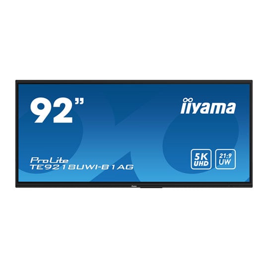 iiyama 92" TE9218UWI-B1AG Ultra Wide Interactive Touchscreen Display