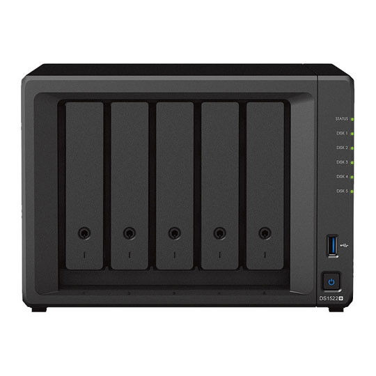 Open Box Synology 5 Bay DS1522+ Desktop NAS Unit with 2 M.2 Slots + 5x 8TB Synology HAT3310 HDD : image 2