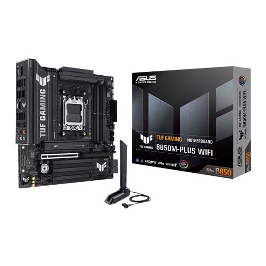 ASUS TUF GAMING B850M-PLUS WiFi AM5 DDR5 PCIe 5.0 Micro-ATX Motherboard