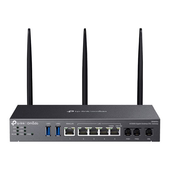 tp-link Omada AX3000 Dual Band Wi-Fi 6 Gigabit Desktop DSL Gateway