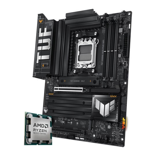 AMD Ryzen 7 9800X3D CPU & ASUS TUF GAMING X870-PLUS WiFi DDR5 Motherboard Bundle