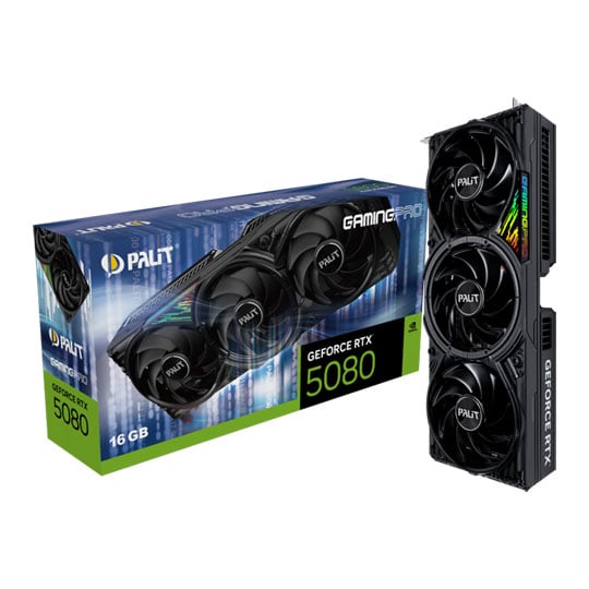 PALIT NVIDIA GeForce RTX 5080 16GB GAMING PRO Blackwell Graphics Card