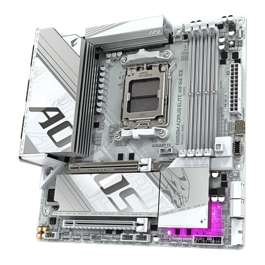 Gigabyte AMD B850M AORUS ELITE Wi-Fi 6E ICE mATX Motherboard : image 3