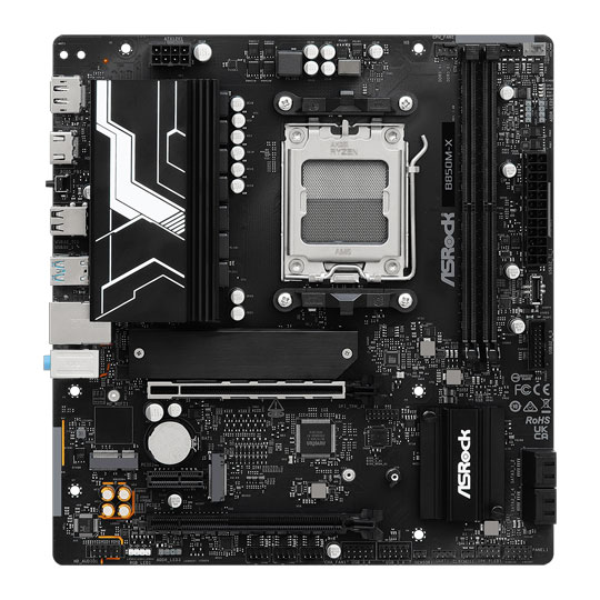 ASRock B850M-X DDR5 PCIe 4.0 microATX Motherboard