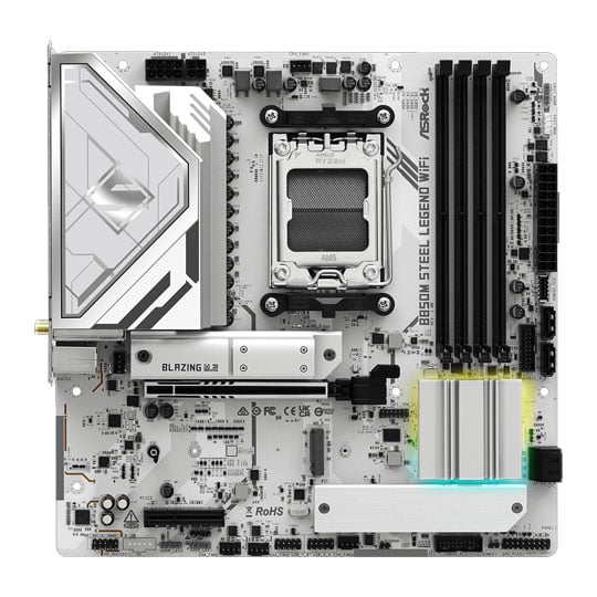 ASRock B850M Steel Legend DDR5 PCIe 5.0 microATX Motherboard