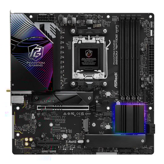 ASRock AMD B850M Riptide WiFi AM5 DDR5 PCIe 5.0 Micro-ATX Motherboard