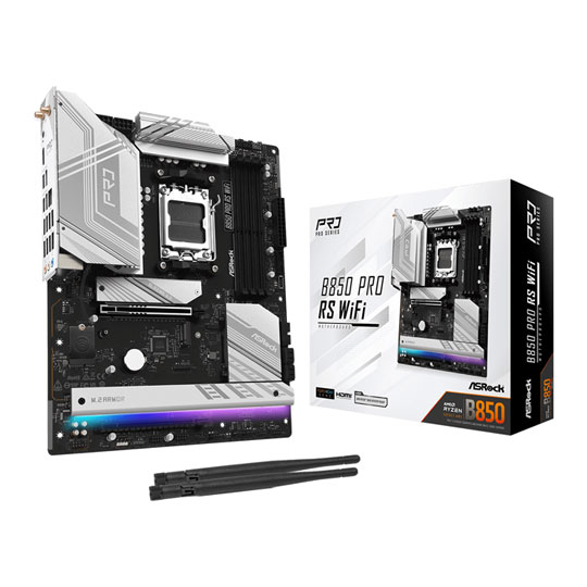 ASRock AMD B850 Pro RS WiFi AM5 DDR5 PCIe 5.0 ATX Motherboard