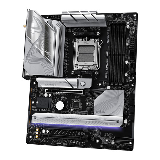 ASRock AMD B850 LiveMixer WiFi AM5 DDR5 PCIe 5.0 ATX Motherboard